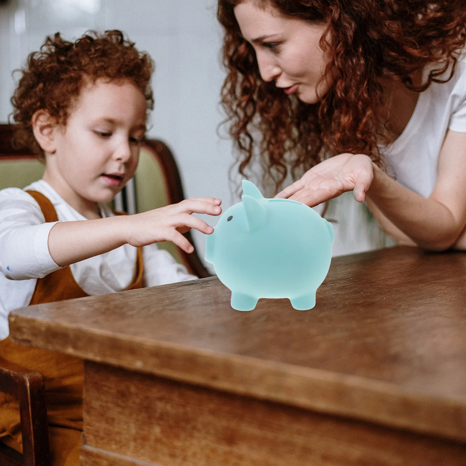 貯金箱小さな豚貯金箱子供用コイン収納瓶豚の形の貯金ポット誕生日クリスマスギフト装飾ホーム