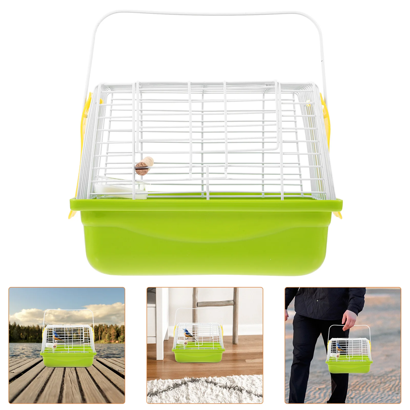 

1 Set Portable Bird Cage Breathable Ventilated Design For Travel Hiking Camping Pet Bird Carrier For Parrot Parakeet Cockatiel