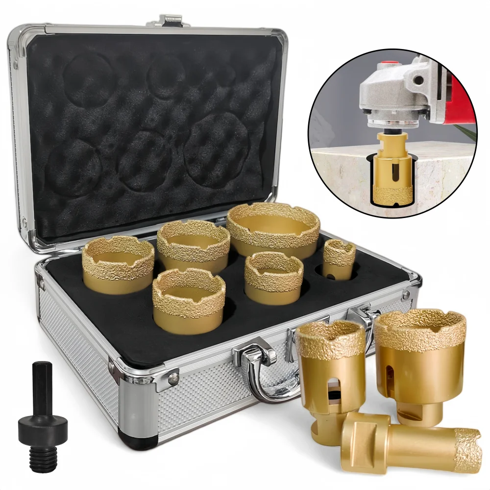 6-7pcs-m14-thread-diamond-dry-drill-bit-vacuum-brazed-drilling-core-bits-set-porcelain-tiles-crowns-granite-marble-hole-saw-tool