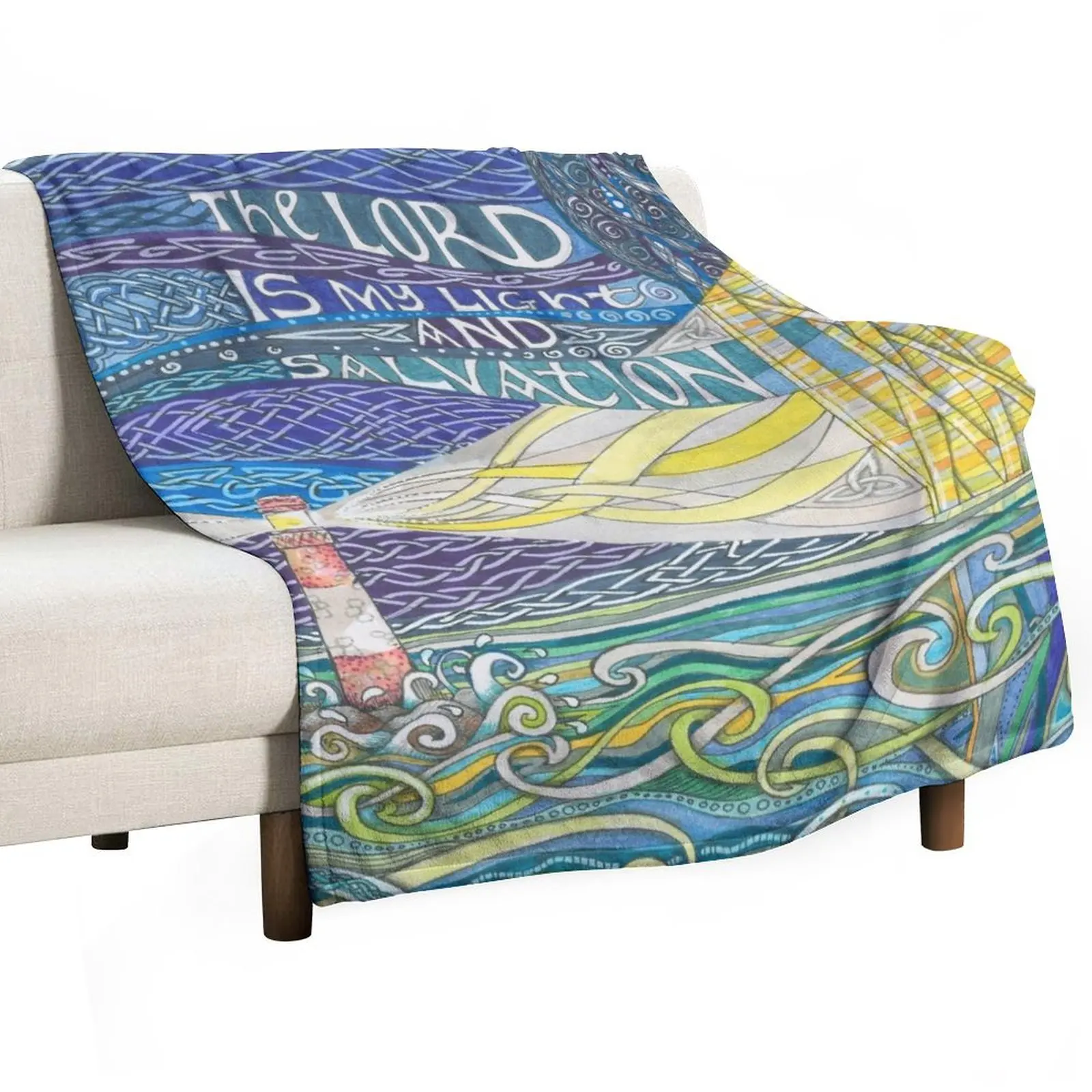 Light and Salvation Throw Blanket Large Summer Beddings blankets ands Blankets