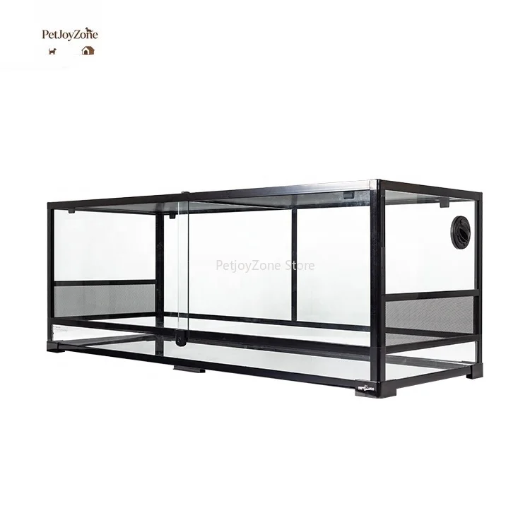 

PetJoyZone RK0222 64 Gal Reptile Terrarium Glass Snake Tank Chameleon Cage Bearded Dragon Tank 242L Reptile Enclosure