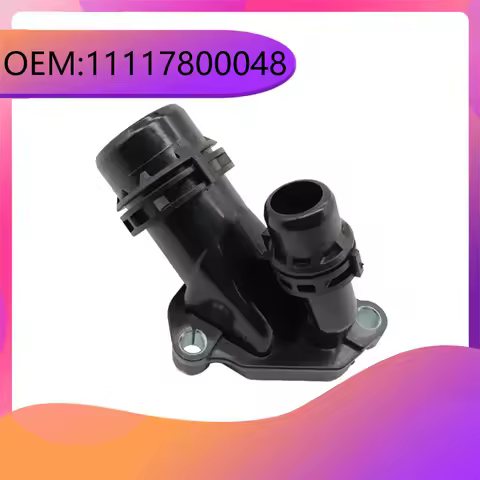 11117800048 Car Engine Coolant Thermostat Water Flange for BMW E81 E90 E60 F10 N47 N47s N57 N57S Replacement