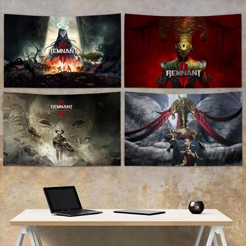 Classic Game R-Remnant II Tapestry Aesthetic Wall Hanging Decor Microfiber Fabric Art for Bedroom Living Room Home