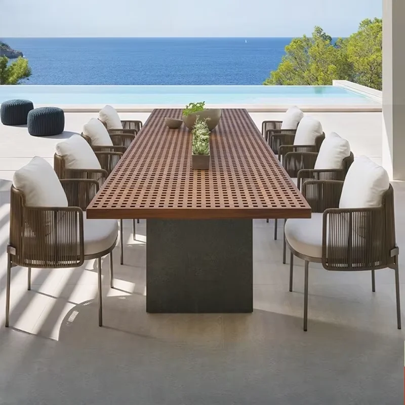 Outdoor Furniture Italian - Outdoor Italian Wooden Table Nordic Party