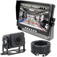 Wired Backup Camera Kit System 7'' IPS Monitor DVR 1024X600+1080P IP69 Rear view Reversing Camera For Truck Bus trailer RV Car