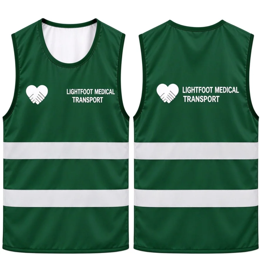 Resident Evil Inspired Lightfoot Medical Transport Vest Women Unisex T-Shirt Rescue Workwear Cosplay Gaming Top FamilyMatching