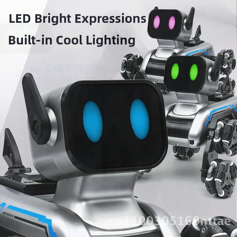 لعبة كلب روبوت ذكية للأطفال - جهاز تحكم عن بعد بثمانية عجلات حيلة ميكانيكية لفتة الكلب التعريفي تشوه التسلق #6