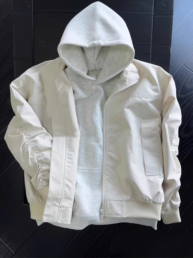 

Мужской бомбер Jaet American Sle с воротником-стойкой Baseball orm Cleanfit oulder Спецодежда Верхняя одежда Casual Faion Polyeste...