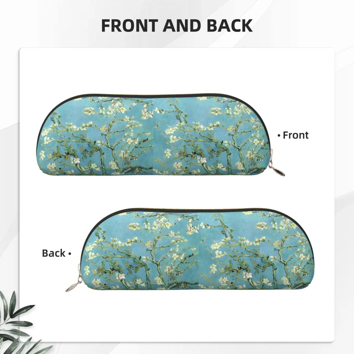 فان جوخ شجرة اللوز مقلمة حامل قلم تخزين لوازم القرطاسية سعة كبيرة صندوق القلم حقيبة أقلام رصاص لمدرسة الطلاب