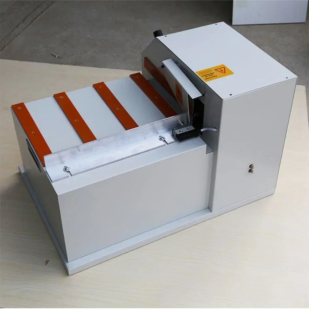 Woodworking pneumatic imitation edge banding door panel cabinet door tracking desktop small chamfering machine