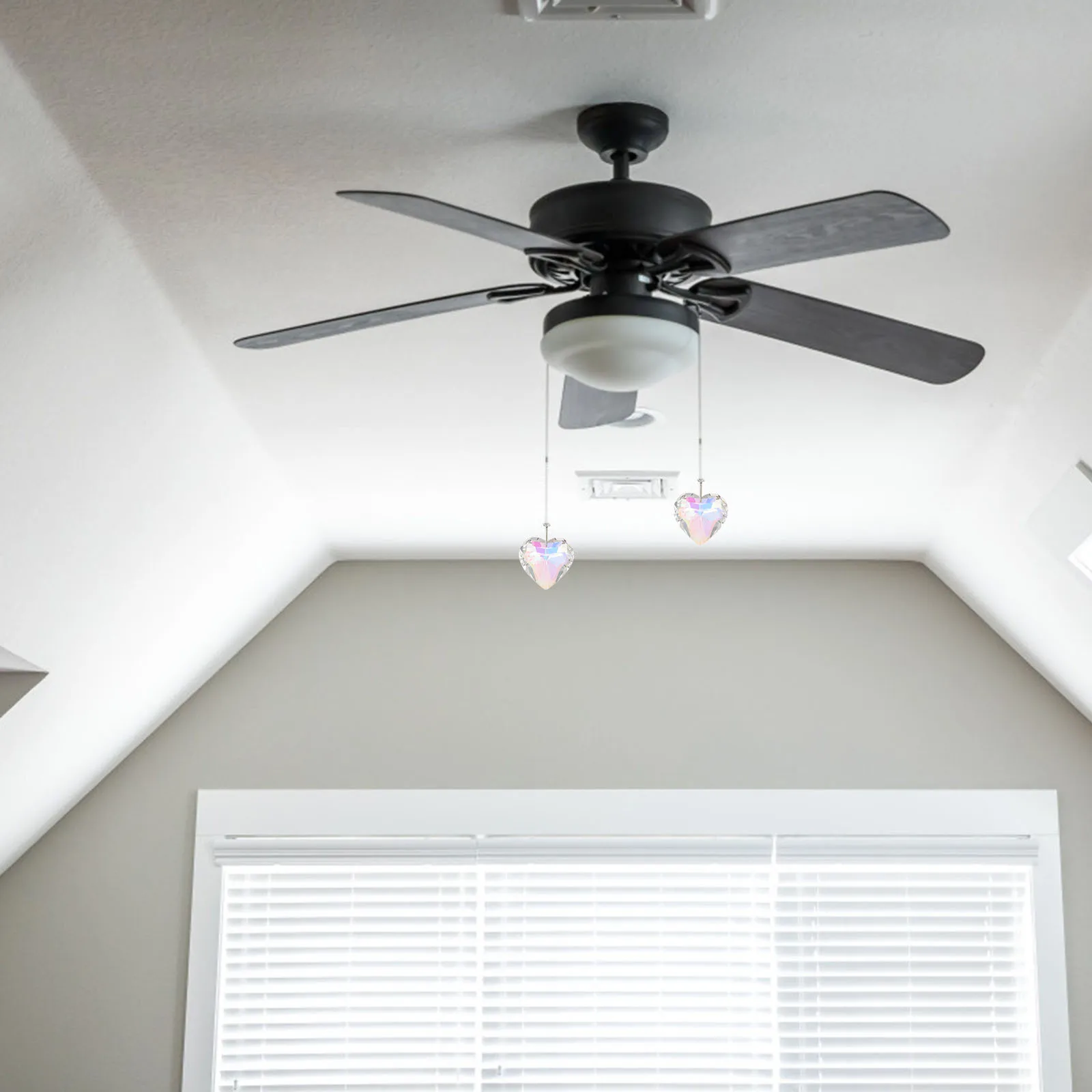 

2pcs Crystal Lamp Pendants Hanging Decoration For Home Wedding Curtain Chandelier Indoor Fan Decor Light Ornaments