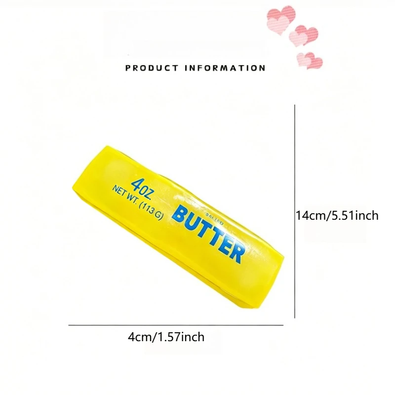 Squishy Simulated Butter Squeeze Stress Relief Toy Soft Slow Rising Sensory Fidget for Anxiety ADHD Autism Gift for Adults view 6