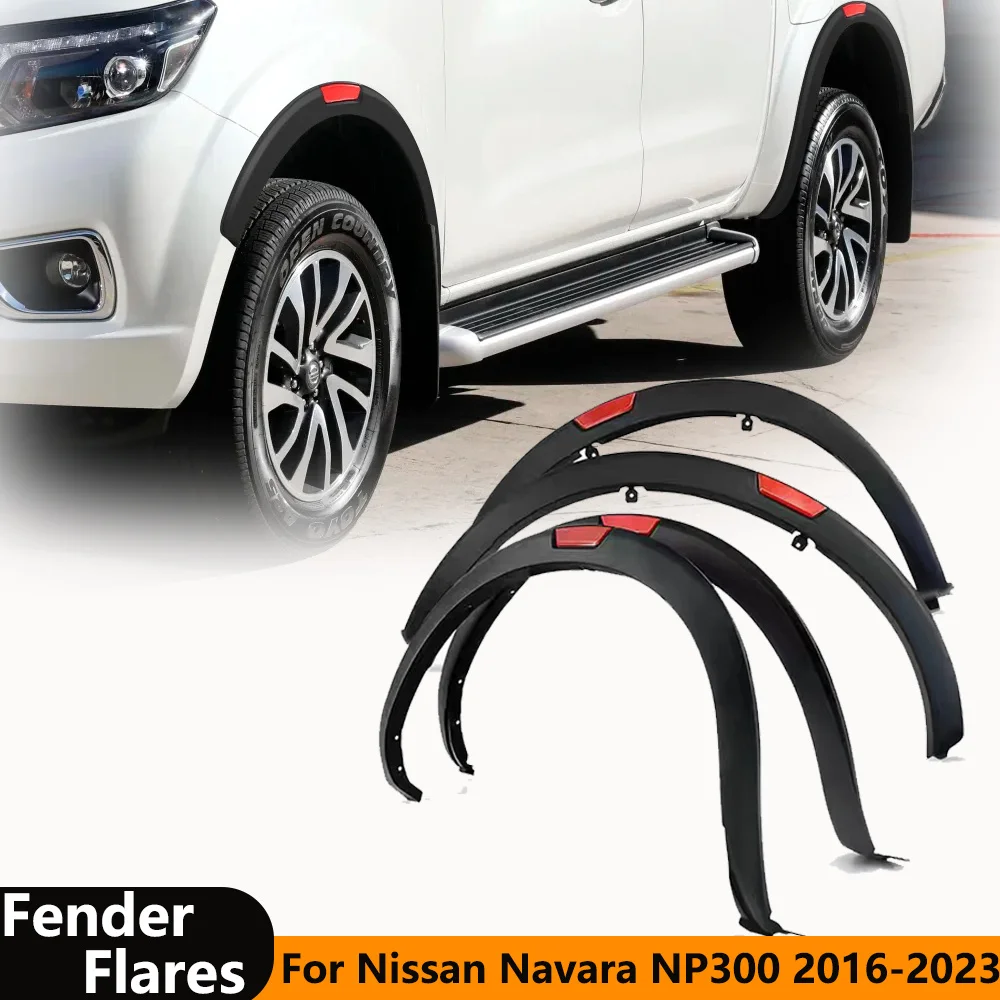 DUKE4WD Wheel Arch Extension Fender Flares For Nissan Navara NP300 2016-2023 Mudguards Pickup Truck Car Accessories