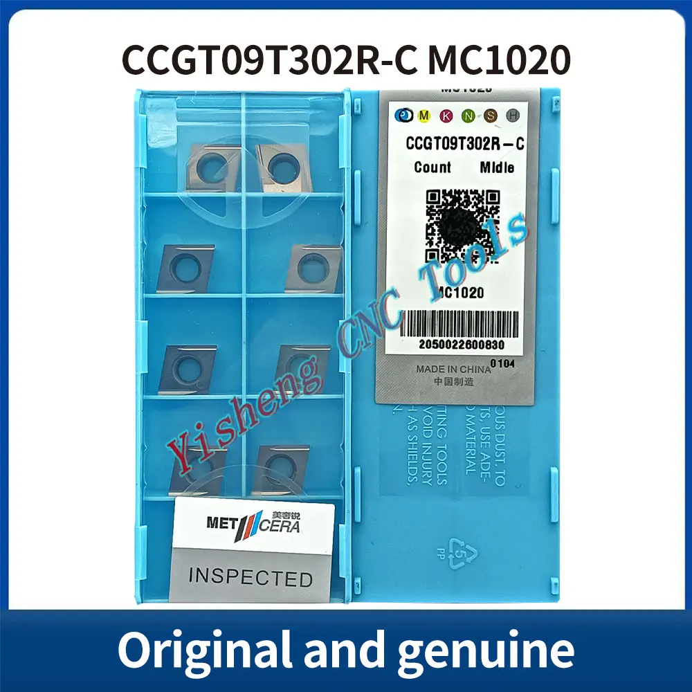 METCERA Utensili da taglio CCGT060204R-C CCGT09T302L-C CCGT09T302R-C CCGT09T304L-C CCGT09T304R-C MC1020 Inserti in metallo duro CNC