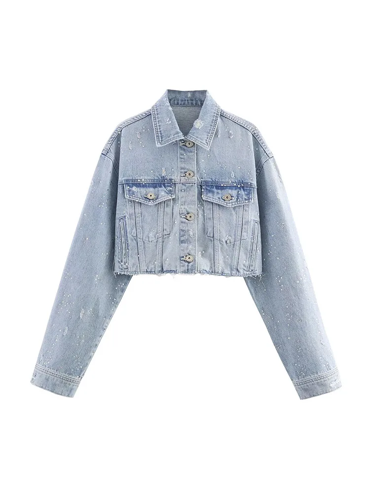 HH المرأة طويلة الأكمام زر الوقوف طوق الدانتيل متابعة قمصان فضفاضة + الخريف مرونة الخصر جيوب واسعة الساق السراويل الصلبة 2