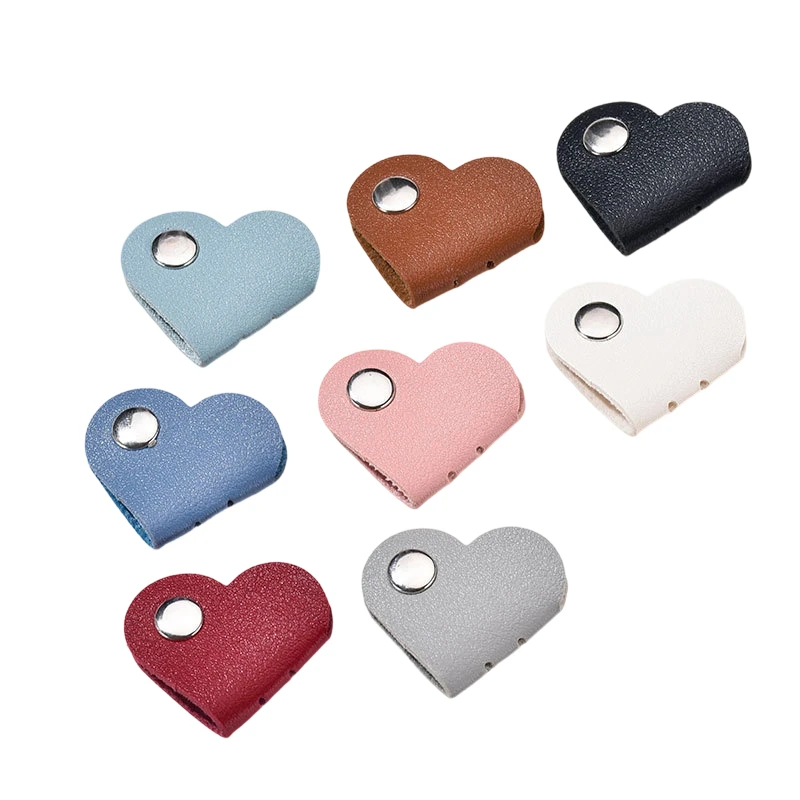 Desktop organization Charging Cable Ties Heart Shape Headphone Wire Storage Tool Wires Organizer Network Cables  Winder