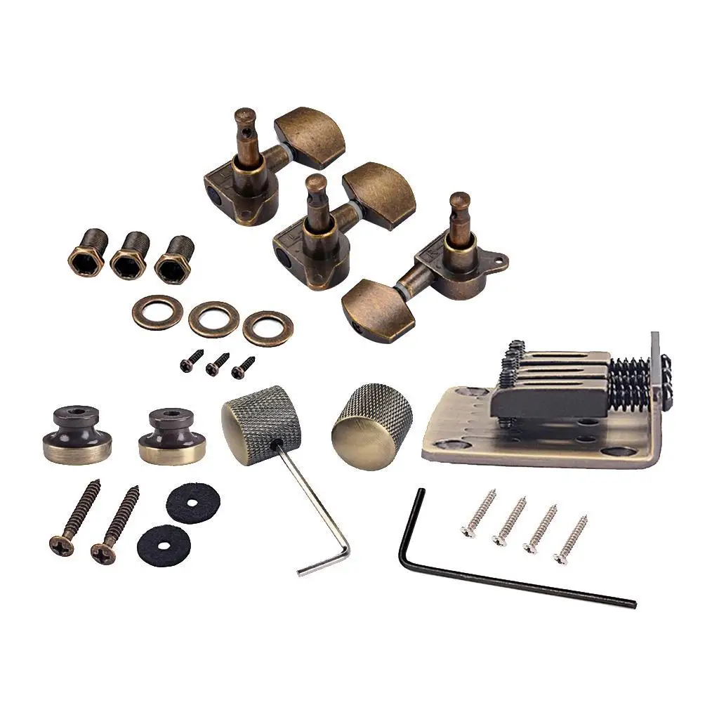 

Медный набор мостов тремоло для гитары в винтажном стиле, музыкальный инструмент, инструменты для мастеров, аксессуары для электрогитары