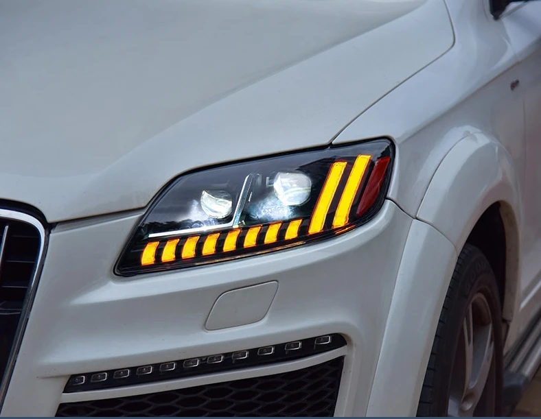 Geändert zu Q8 Style Full Led Scheinwerfer Scheinwerfer Front Lampe mit Dynamik für Q7 Kopf Lampe Kopf Licht 2006-2015