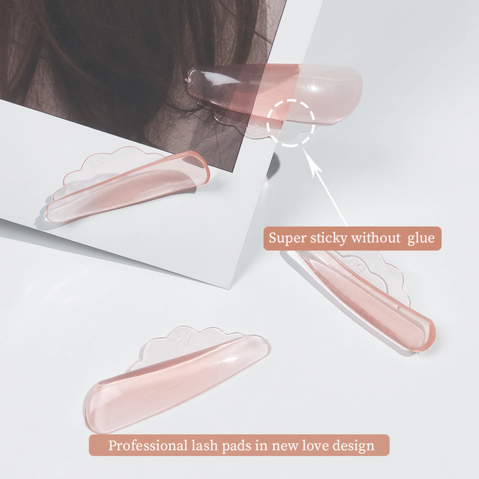 Libeauty Neue 4 Paar Kostenloser Kleber Silikon Wimpern Dauerwelle Stange Schild Lash Lift Pad Heben 3D Wimpern Curler Zubehör Make-Up-Tools – Detail 9