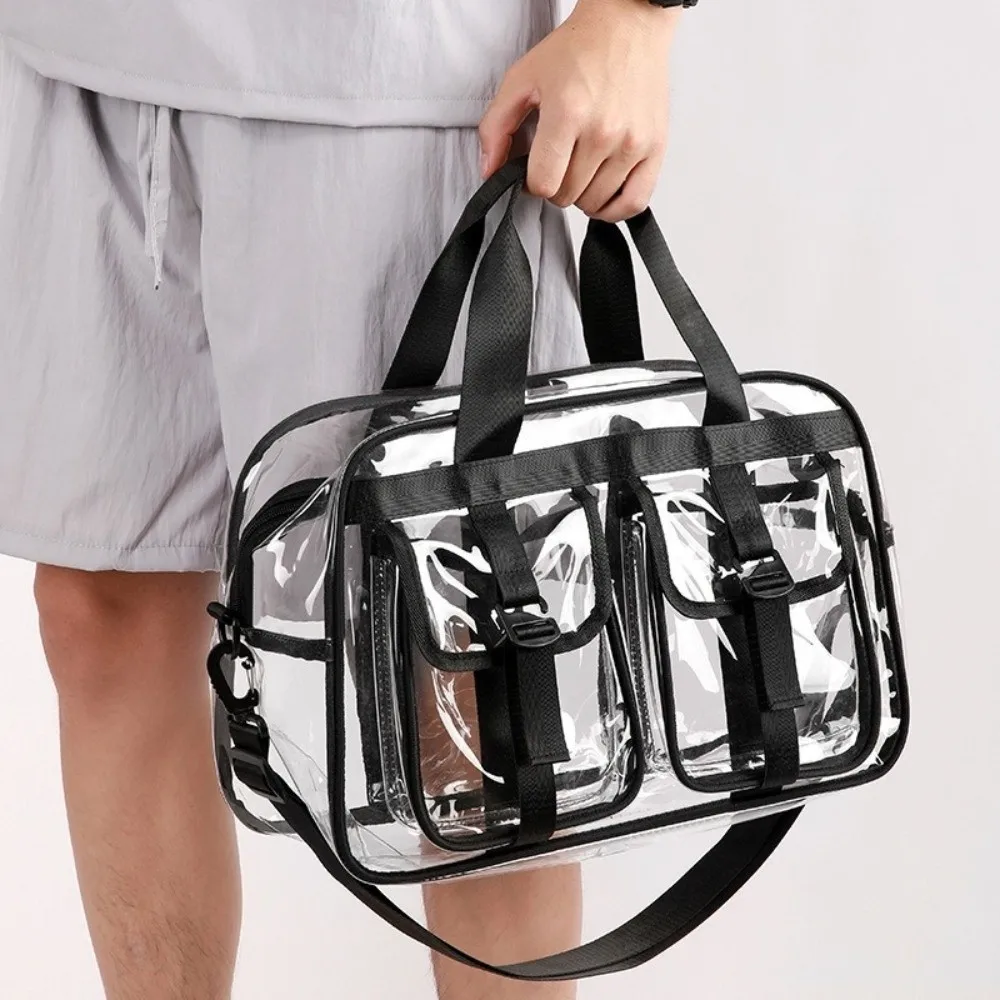 Large Capacity Transparent Crossbody Bag PVC Waterproof Washing Storage Bag Ita bag Multifunctional Beach Swimming Bag