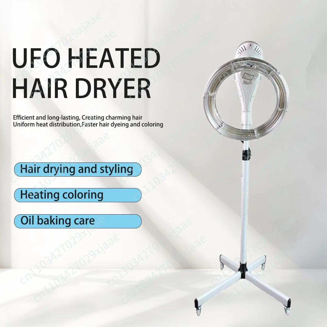 Salon Flying Saucer Dryer Heater Oil Care Cold Perm Setting Machine Barber Shop Drying Processing Equipment for Hair Styling