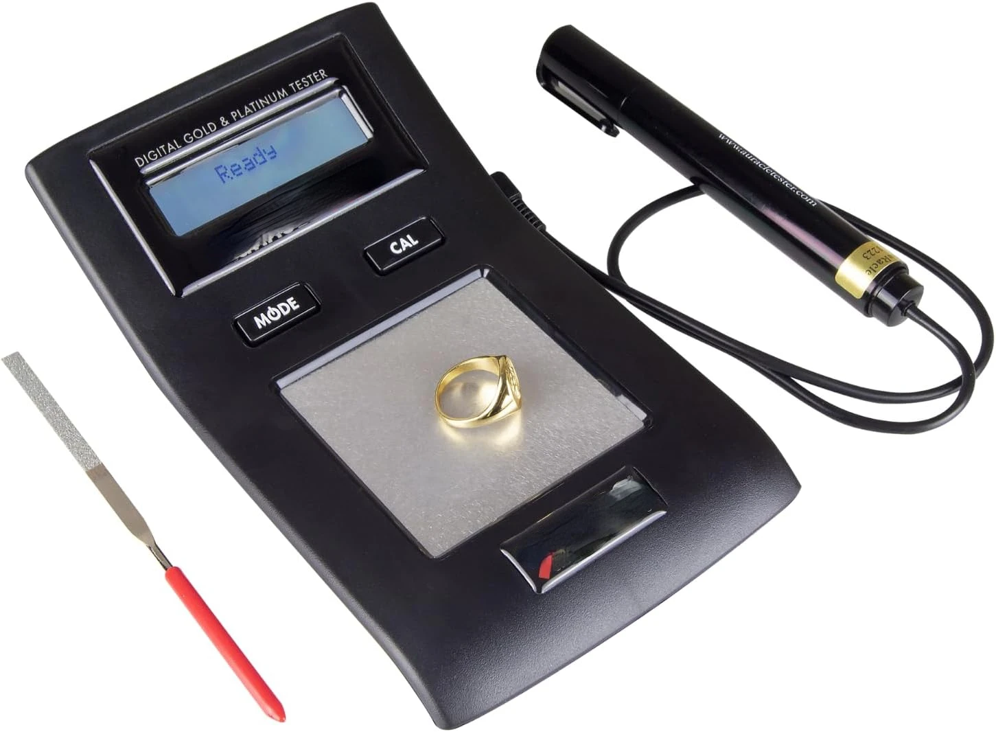 

AuRACLE PRO Gold Tester Accurate Compact Portable Machine with Electronic Digital LCD Display Gold & Platinum Tester