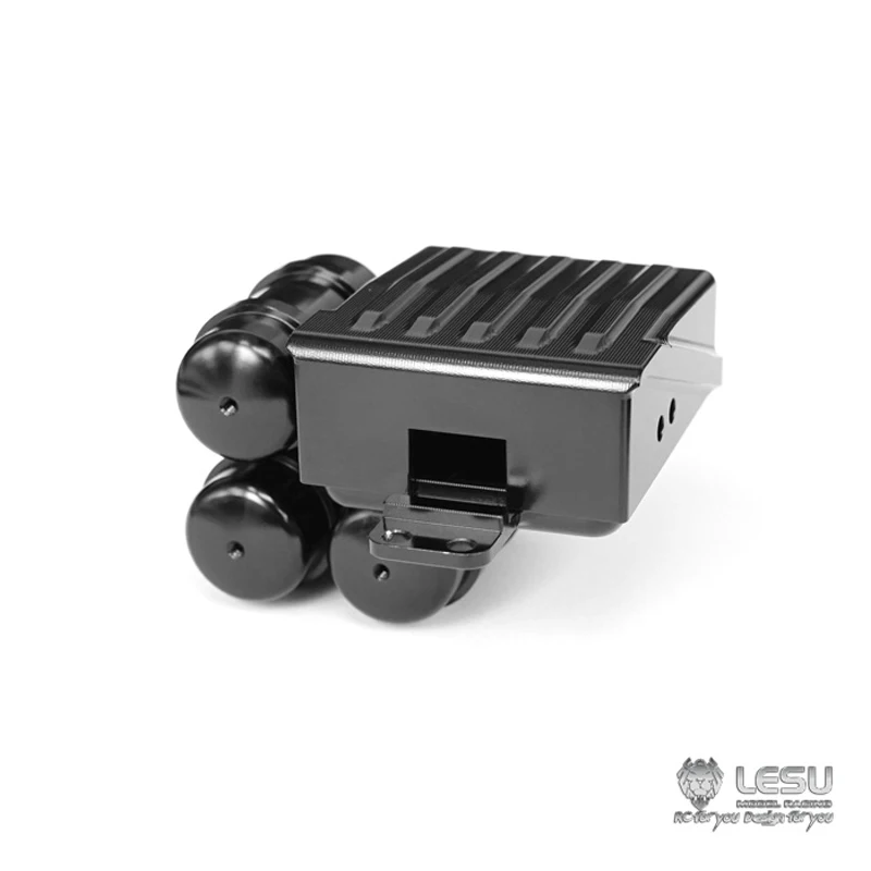 LESU Metal Air Tank Battery Box for 1/14 Tamiya Scania RC Tractor Truck Dumper Lorry Model Remote Control Cars Toys