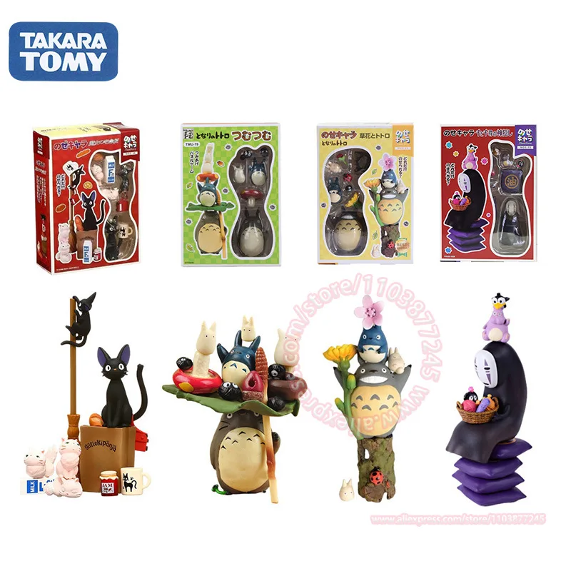 TAKARA TOMY Totoro Cartoon Doll Trend Model Children's Toy Desktop Ornament Birthday Gift Figure Decoration Anime Peripheral