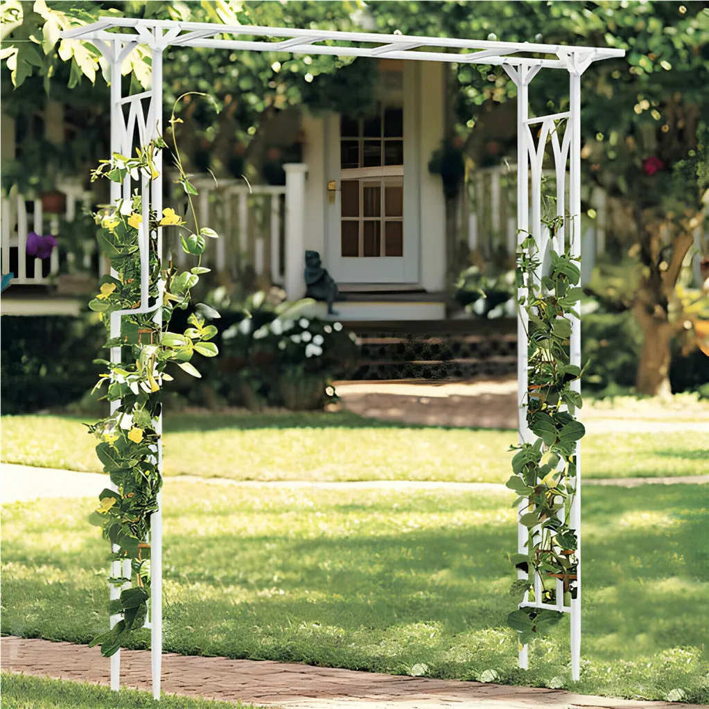 Stereoscopic Garden Arch Arbor Arbour Super Strong Metal Wedding Arch Decor Outdoor Pergola Trellis