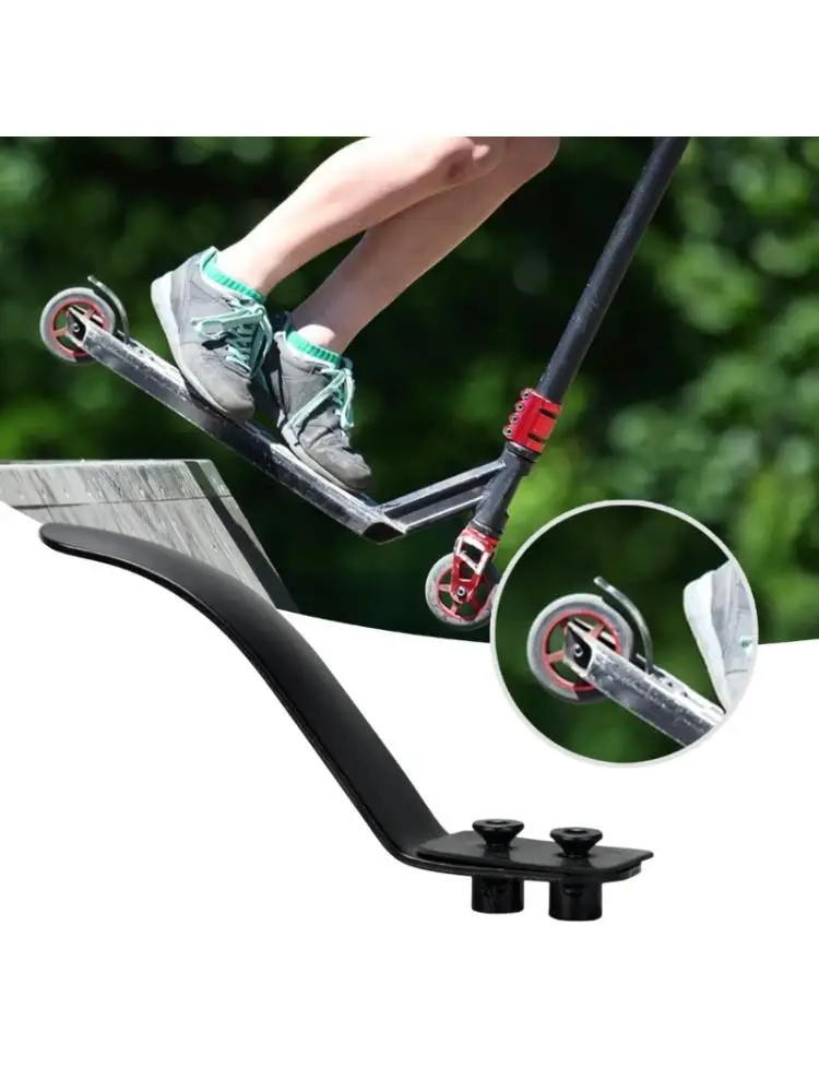 

652F Scooter Foot Pedal Accessory 2 Hole Universal Mount Antislip Grip Multiple Color Variants Quick Setups Footrest Plate