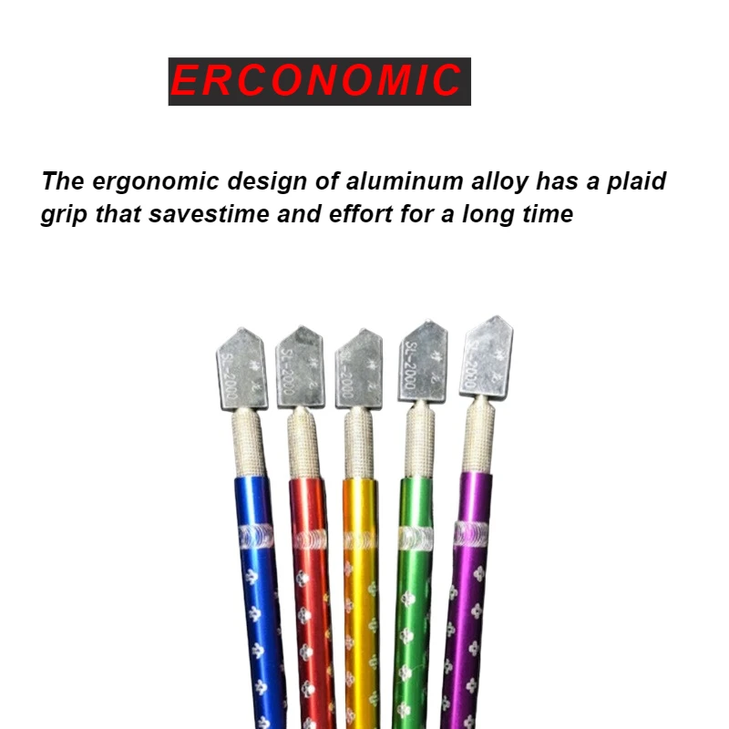 มีดแก้วเพชรสีสันสดใส ประเภทลูกกลิ้งแก้วหนา กระเบื้องตัดพิเศษ มีดขูด กระเบื้องปูพื้นอเนกประสงค์ในครัวเรือน