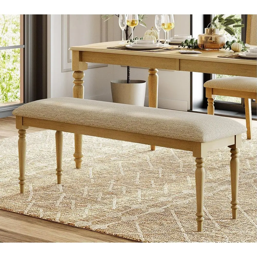 

Банкетка для столовой или кухни, мягкая скамья с ножками из массива дерева, обитая обивкой, для изножья кровати или спальни, банкетка для прихожей