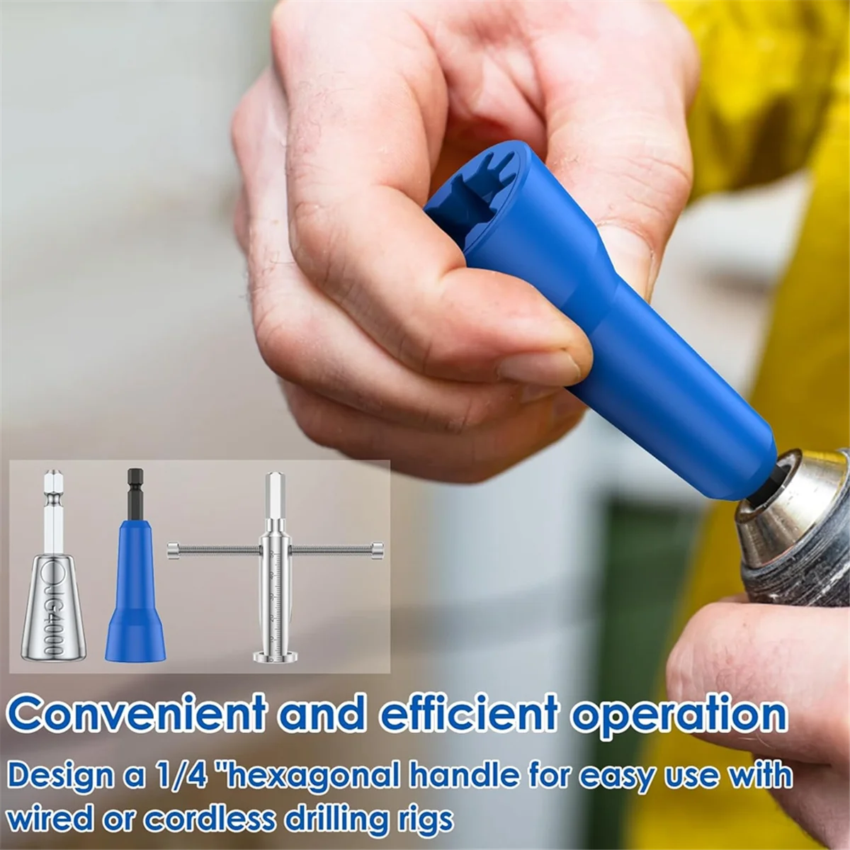 3 Pcs Wire Twisting Tool, 6mm Hex Shank Cable Wire Stripper for Drill, 2-6 Ways, Stripping and TwistWire Cable