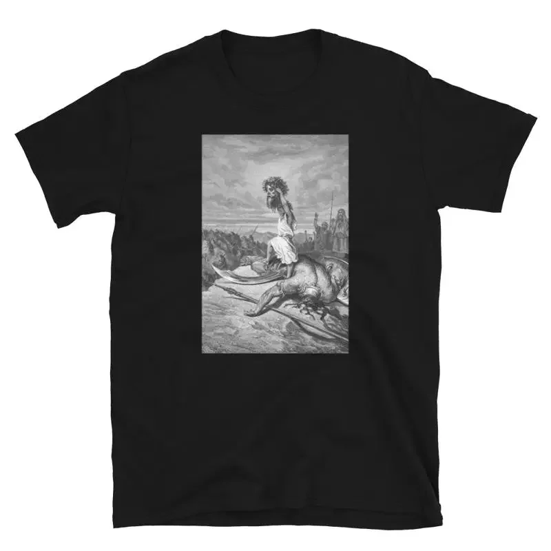 Camiseta estampada Slay Your Goliaths Harken To The New Heir