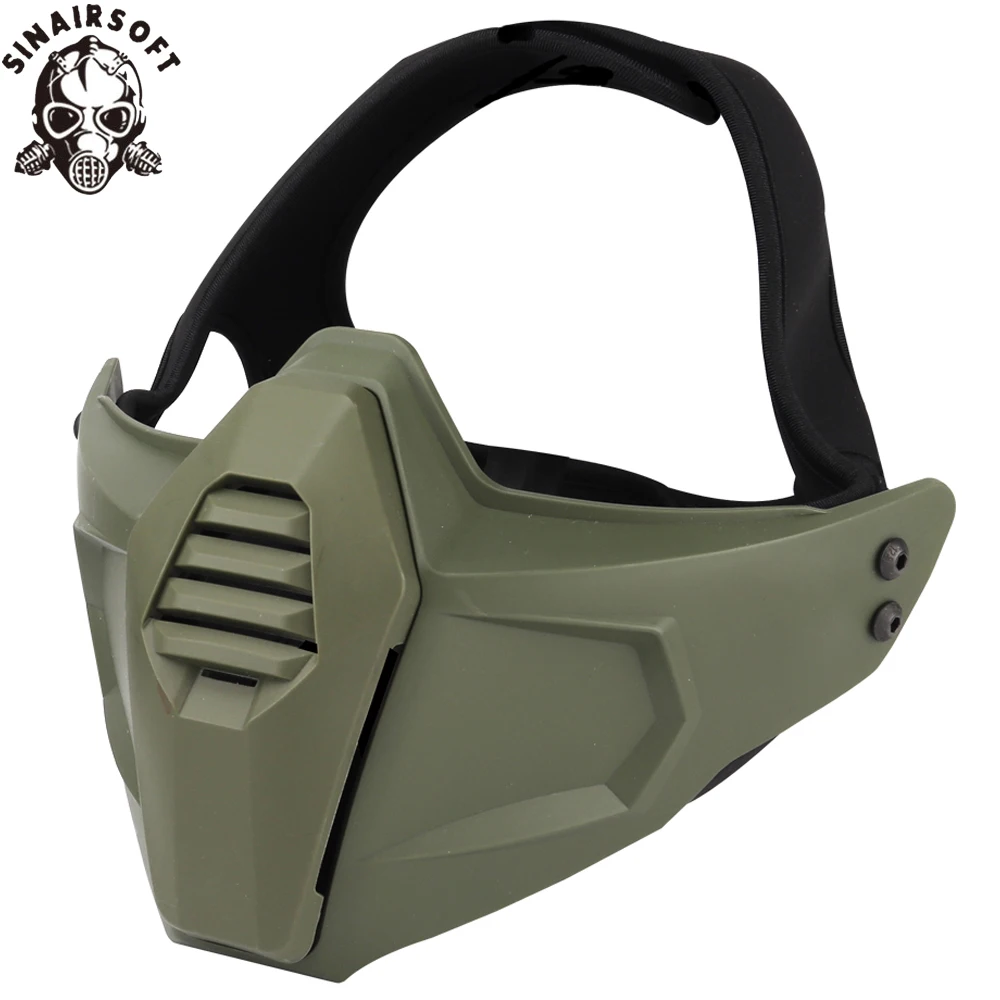 

Tactical Paintball Half Face Mask Protective Goggles BB Gun Shooting CS Hunting Accessories Fast Helmet