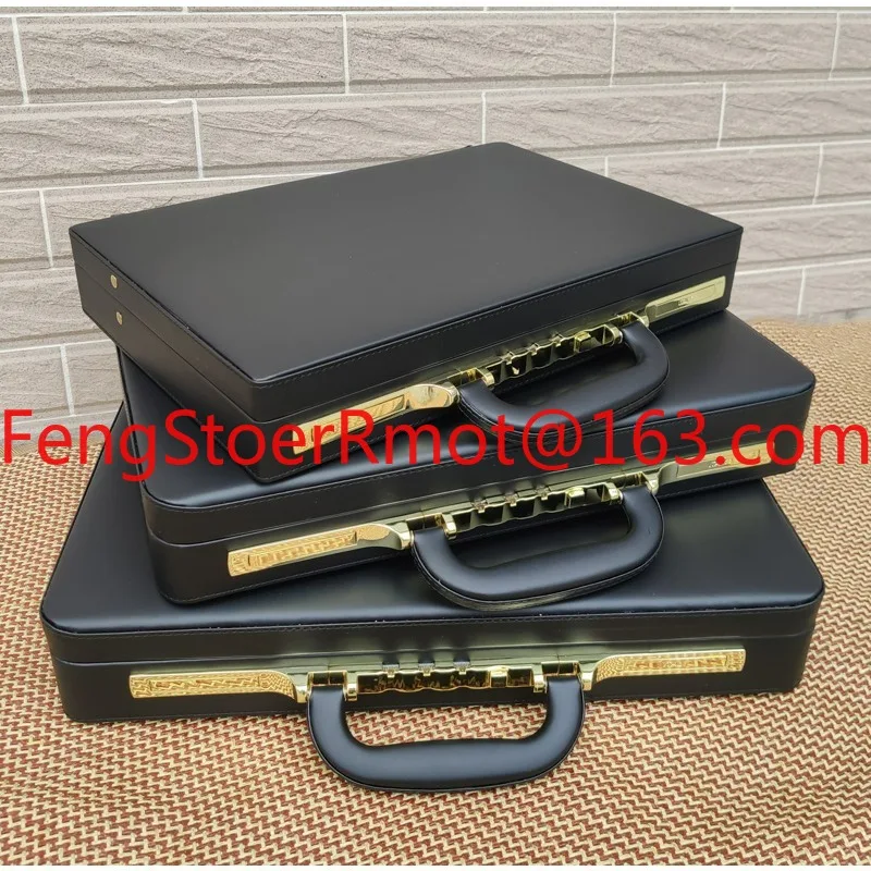 Small ultra-thin suitcase, briefcase, business password box, multi-function toolbox, computer box.