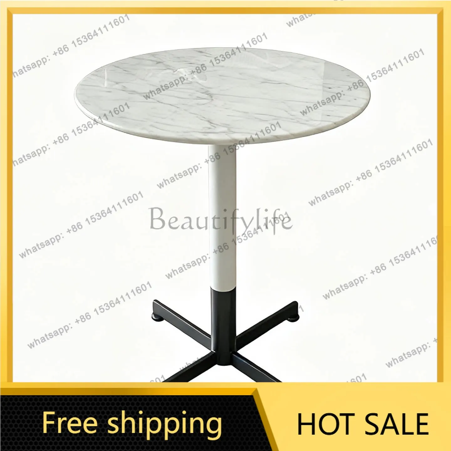 LS Italian light luxury high-end corner few stainless steel round sofa simple modern home living room