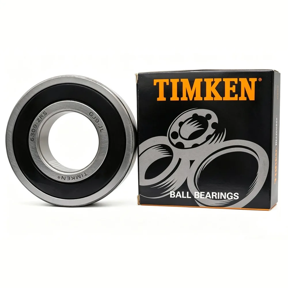 1PCS 6309-2RS TIMKEN Bearing 45X100X25MM Waterproof Double Rubber Shield Deep Groove Ball Bearing