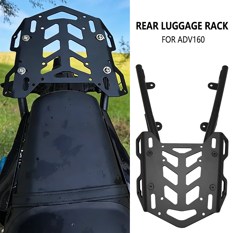 For Honda ADV160 ADV 160 2023-2025 Motorcycle Rear Luggage Rack Carrier Case Support Holder Bracket Accessories