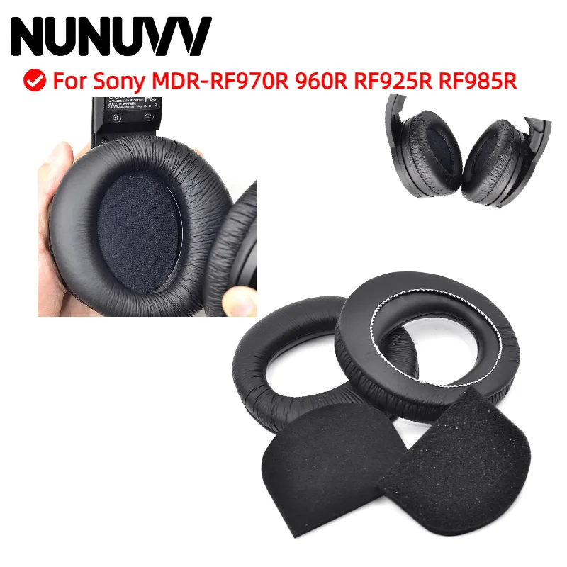 

NUNUVV Ear Pads For Sony MDR-RF970R 960R RF925R RF985R Headphone Replacement Leather Pads High Quality Foam Pads