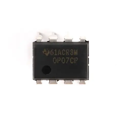 Op07Cp Dip-8 Op07C 저오프셋 전압 0.25mV 넓은 공급 전압 범위: ±3V ~ ±18V 단일 채널 연산 증폭기