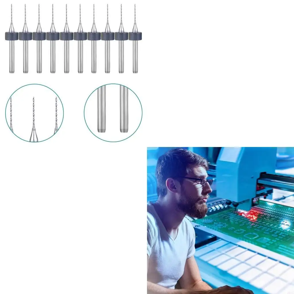 203C 10 قطع PCB البلاستيك الخشب المعادن الناعمة استخدام لقمة ثقب مناسبة لحفر المجوهرات عالية الدقة والمواد الناعمة #1