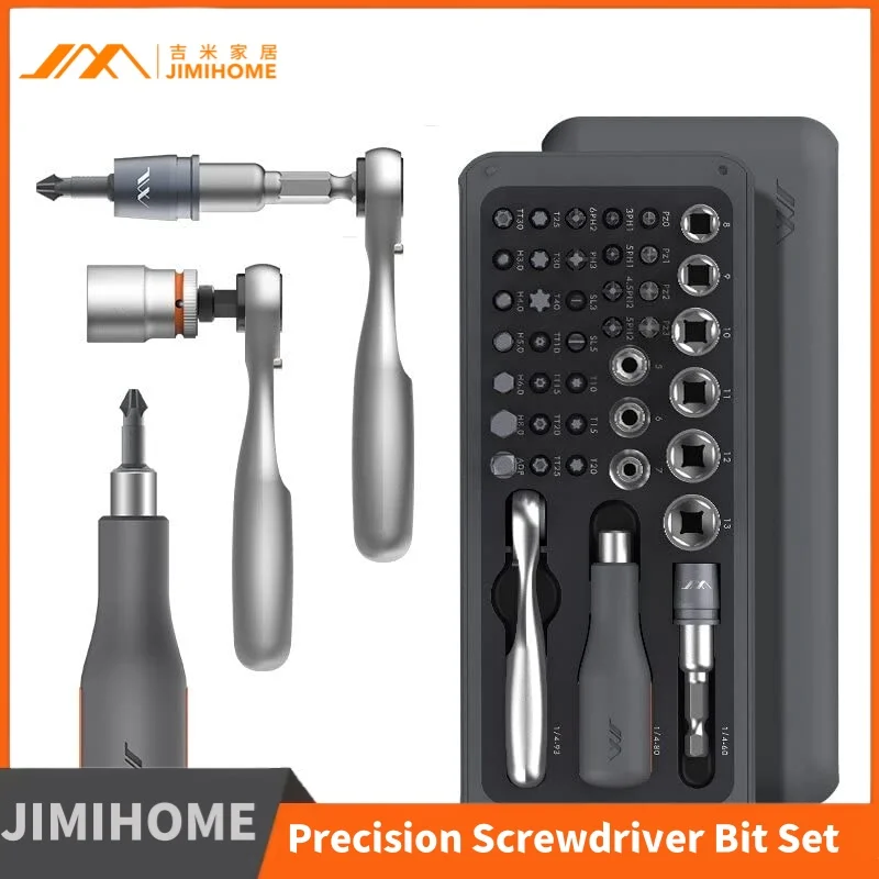 JIMIHOME MINI 41 IN 1 Precision Screwdriver Bit Set with ADP and Extension Rod, Exquisite Pocket Tool Kit, JM-GNT41