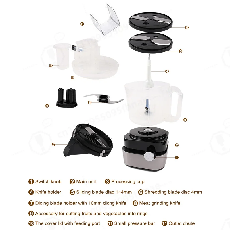 Electric Vegetable Cube Cutting Machine Dicer Chips Slicer Shredder Salad Cheese Grater Dicing Carrot Cutter Meat Grinder Mincer view 3