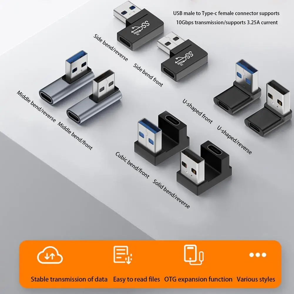 Адаптер Usb A папа-мама Type-C Usb3.1 Gen 2 конвертер 10 Гбит/с адаптер передачи данных для телефонов компьютеров аксессуары
