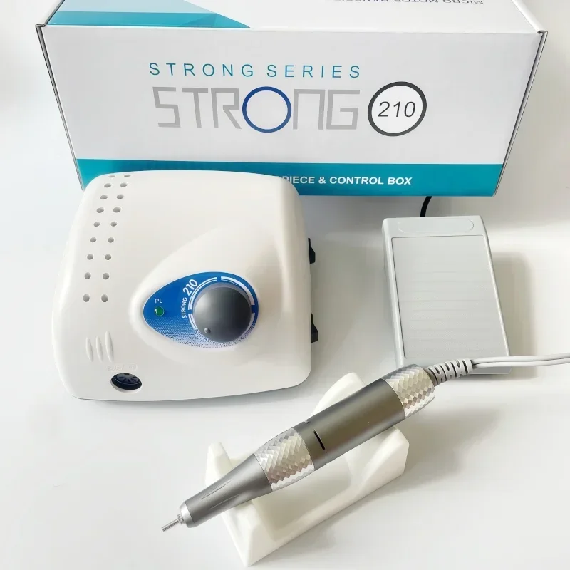 STRONG 210 45000RPM 35K & 45K RPM Micromotor Polishing Nail Drill Pen Machine Handpiece 2.35mm SDE-H37LN H37L1 102L 105