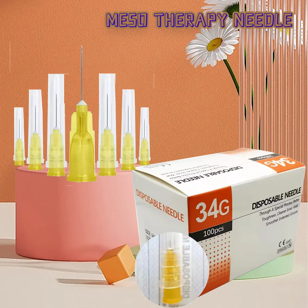 High Medical Painless Beauty Ultra-Fine 29G 13MM 18G 30mm 30G 13mm 32G 13mm 34G 4mm Syringe Needle Eyelid Tool