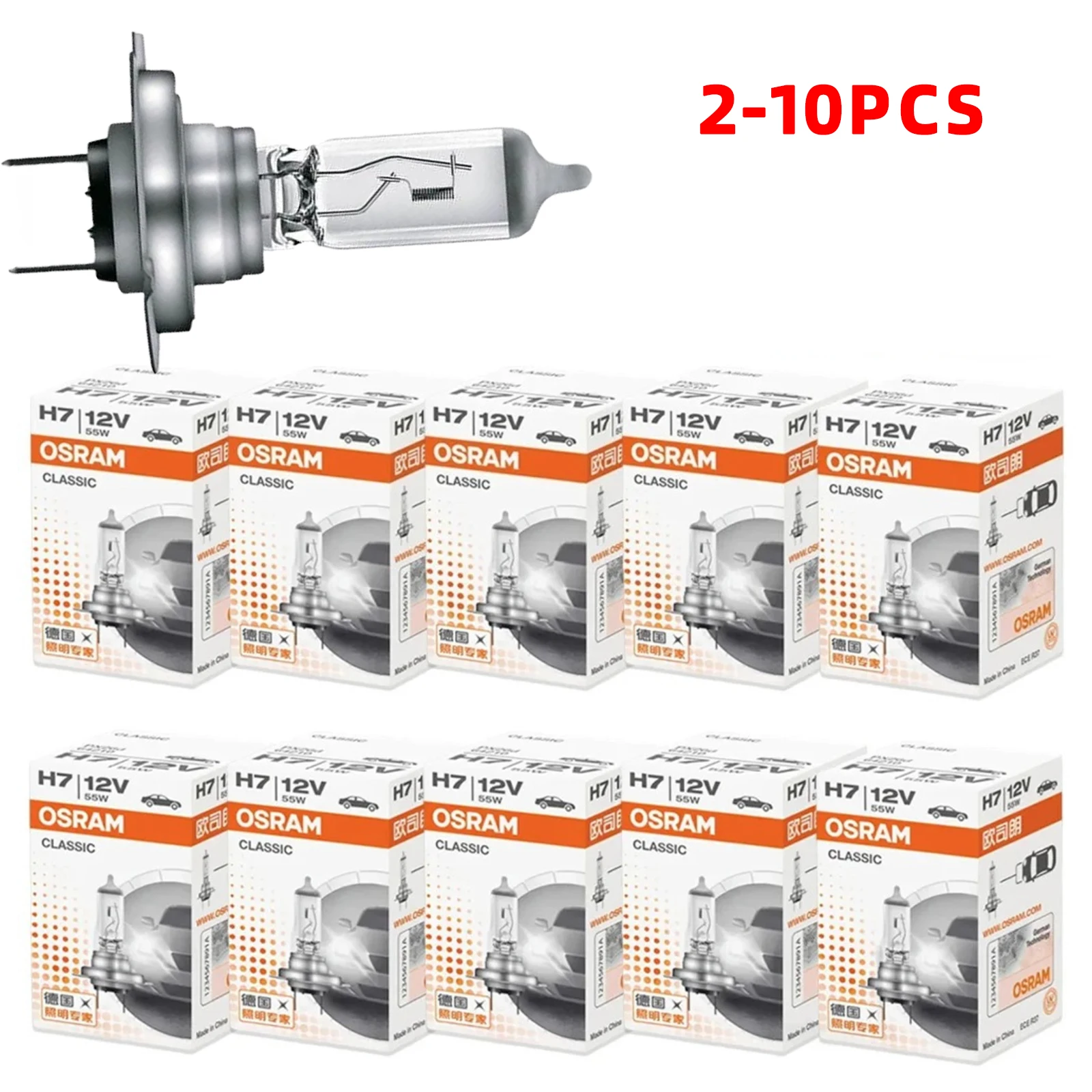 yZ[zOSRAM NVbN 12V 55W 3200K zCg nQCg ԗpwbhCgou H7 64210 PX26d X^_[h nC/[r[ J[v 2`10