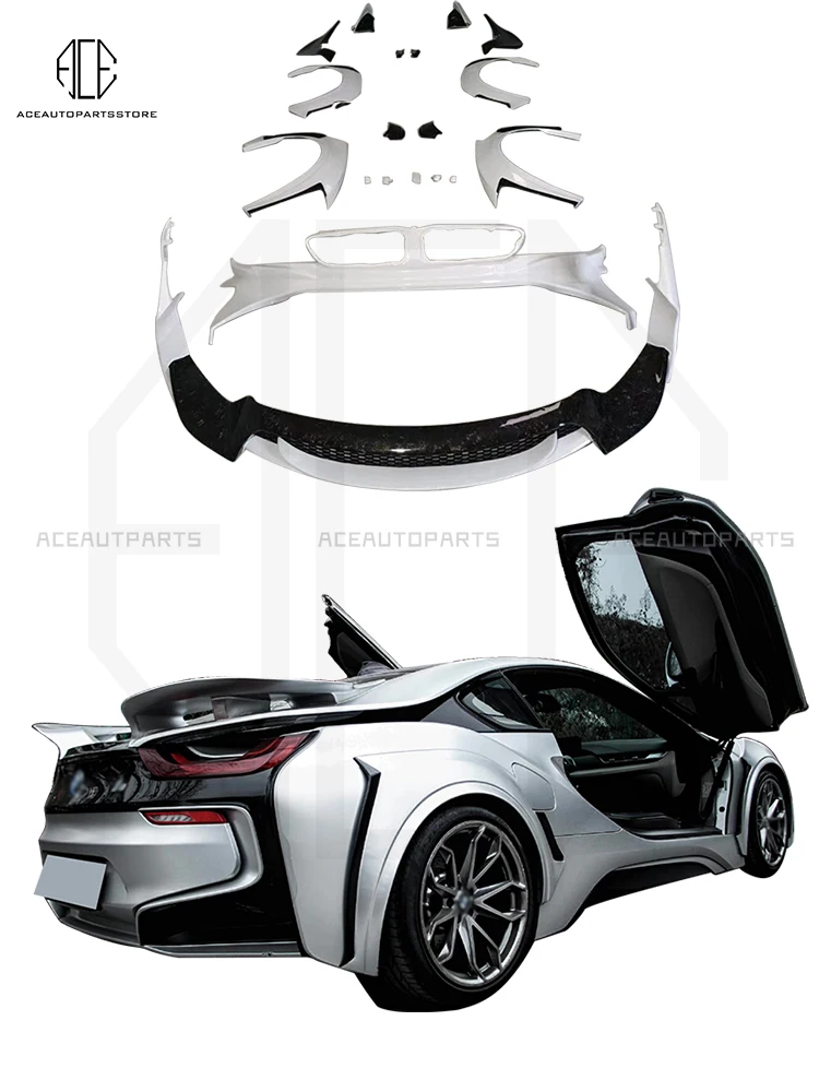 

Body Kit In Energy Style For BMW I8 Auto Tuning Parts Wide Flare Fenders Front Spoiler Rear Diffuser Facelift Car Accessories