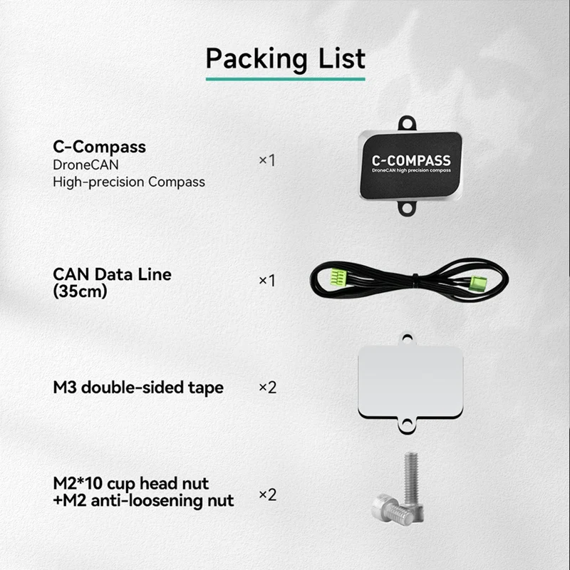 CUAV New Dronecan High Precision RM3100 Magnetic C-Compass For Pixhawk And Autopilot